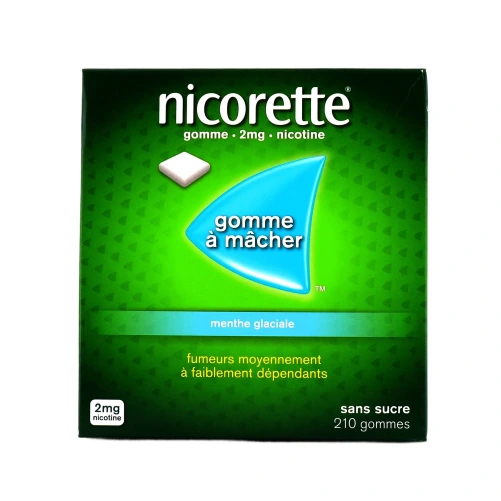 Nicorette gommes 2 mg sans sucre