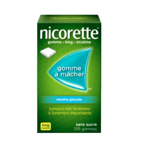 Nicorette gommes 4 mg sans sucre