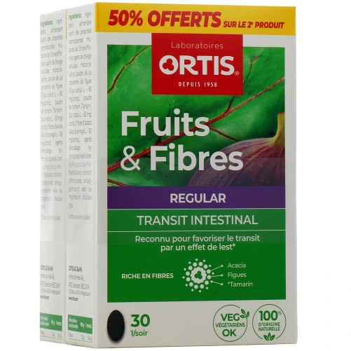 Ortis Fruits & Fibres Regular Transit Intestinal Comprimés