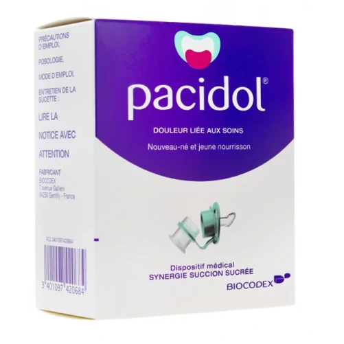 Pacidol Tétine Solution Sucrée