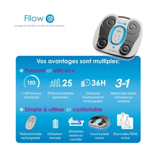 Paingone Fllow-expert électrothérapie et stimulation circulatoire