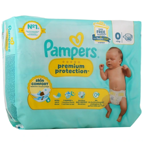 Pampers Couches Premium Protection