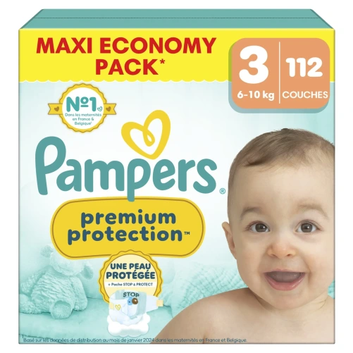 Pampers Couches Premium Protection