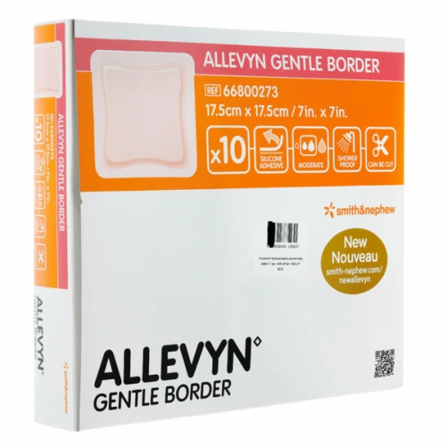 Allevyn Gentle Border Carré Pansement Hydrocellulaire
