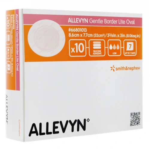 Allevyn Gentle Border Lite Oval Pansement Hydrocellulaire