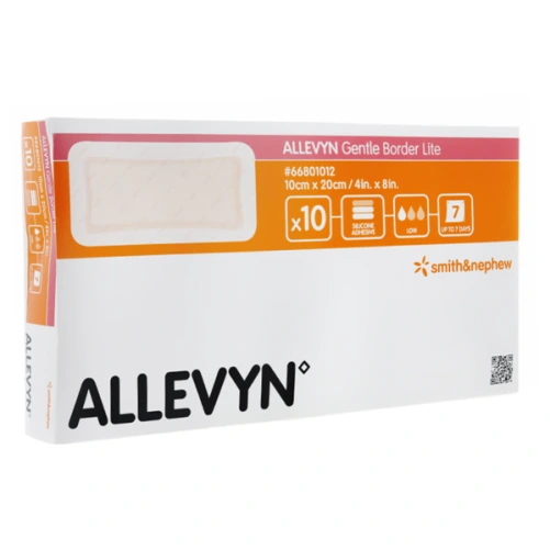 Allevyn Gentle Border Lite Rectangle Pansement Hydrocellulaire