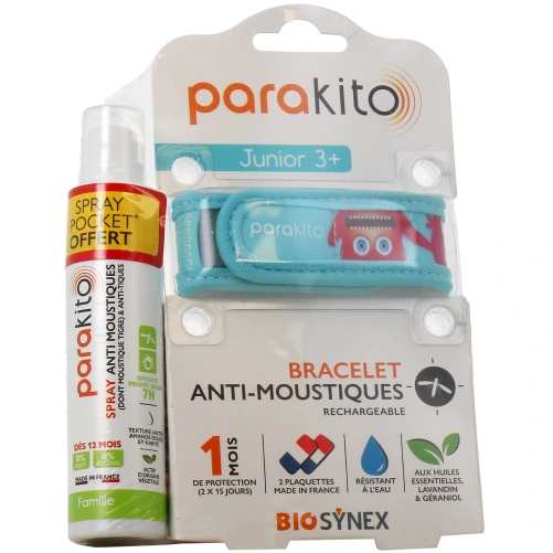 Parakito Bracelet Anti Moustique Rechargeable Enfant