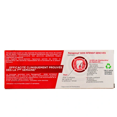 Parogencyl Soin Intensif Gencives Dentifrice