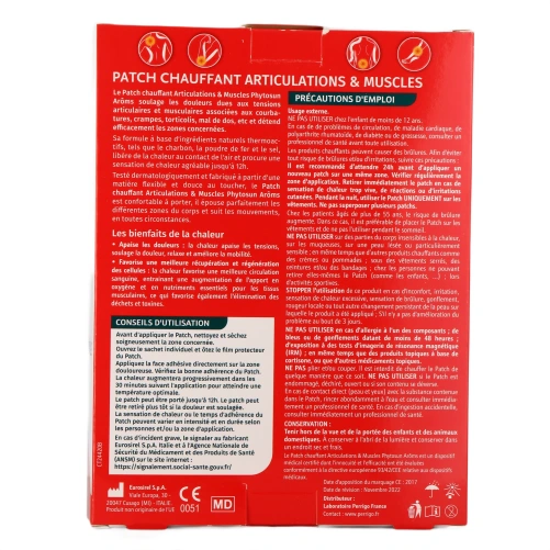 Phytosun Aroms Patch Chauffant Articulations et Muscles