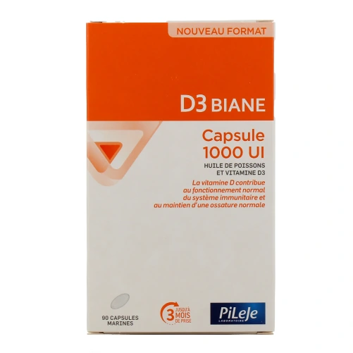 Pileje D3 Biane 30 capsules 1000UI
