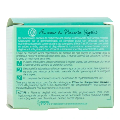 Placentor Végétal Masque de Nuit Récupérateur
