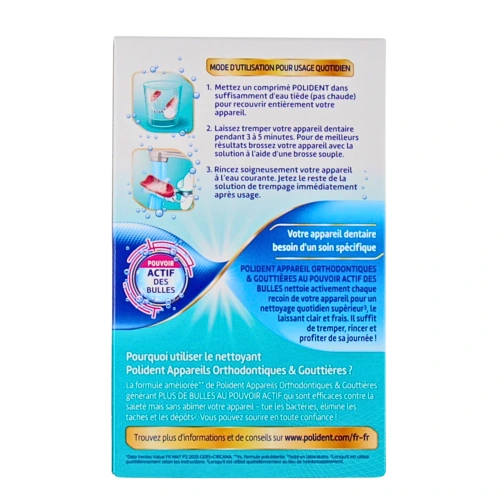 Polident Nettoyant Appareils orthodontiques et Gouttières
