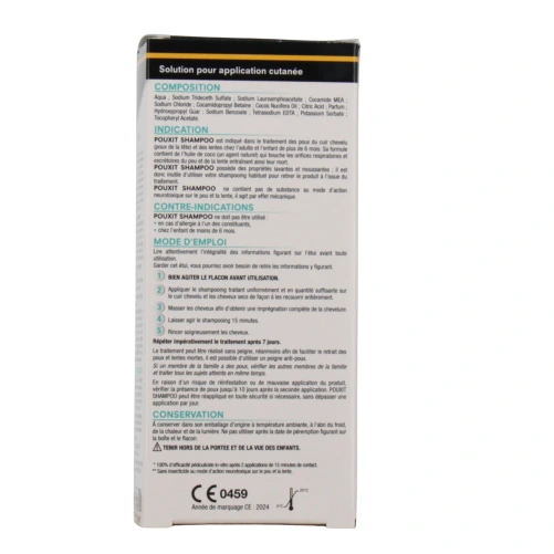 Pouxit Shampooing Anti-Poux et Lentes