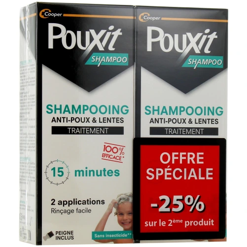 Pouxit Shampooing Anti-Poux et Lentes