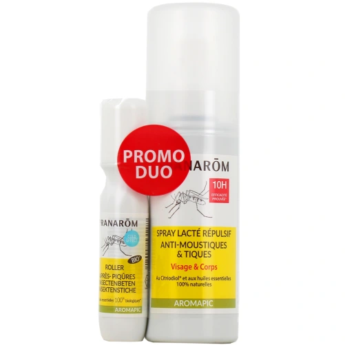 Pranarôm Aromapic Spray Lacté Répulsif Anti-moustiques & Tiques