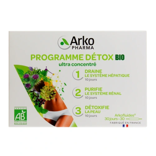 Programme Détox 30 jours Triple Action 30 ampoules