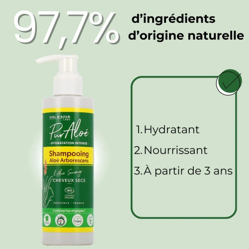 Pur Aloé Shampoing Cheveux Secs Bio
