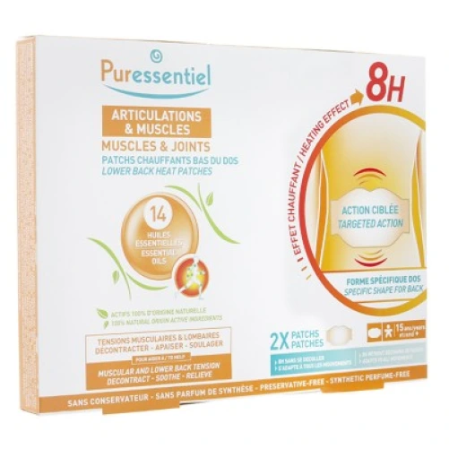 Puressentiel Patchs Chauffants Bas du Dos