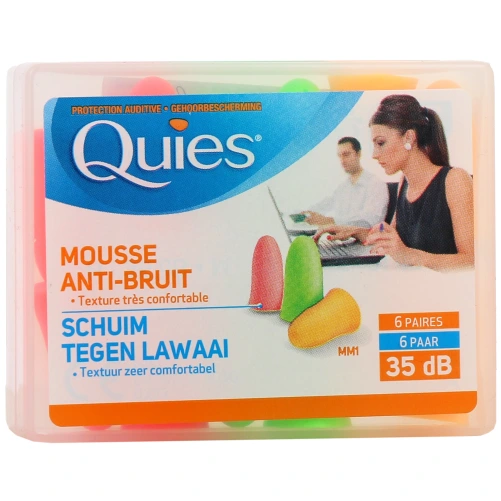 Quies Protection Auditive 35dB Mousse Confort Bruits Forts