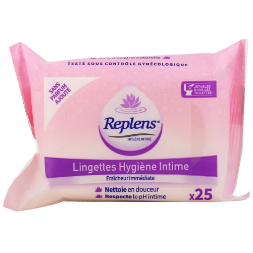 Replens Lingettes Hygiène Intime