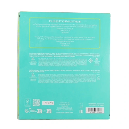 Roger et Gallet Coffret Eau Parfumée Bienfaisante et Crème Mains