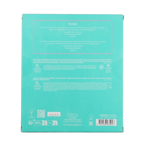 Roger et Gallet Coffret Eau Parfumée Bienfaisante et Crème Mains