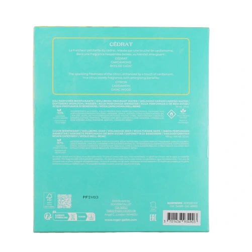 Roger et Gallet Coffret Eau Parfumée et Savon Bienfaisants