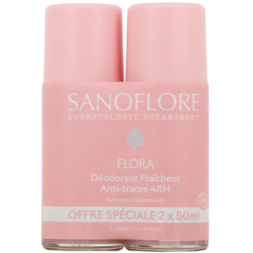 Sanoflore Déodorant Fraicheur Bio Anti-traces 48h Flora