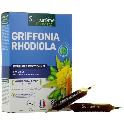 Santarome Bio Griffonia Rhodiola ampoules