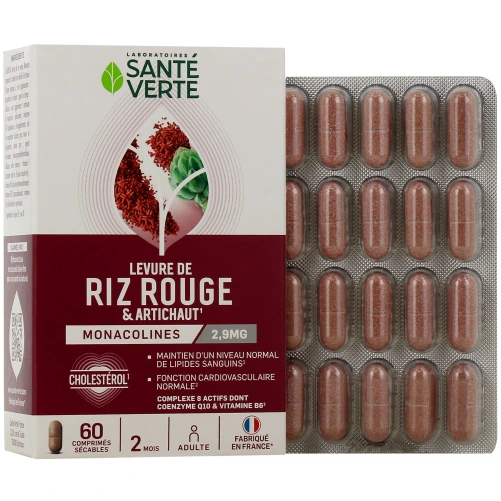 Santé Verte Levure de Riz Rouge