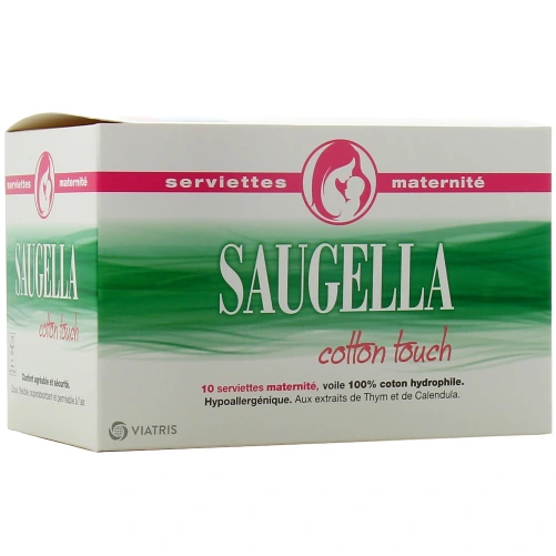 Saugella Cotton Touch Serviettes périodiques maternité