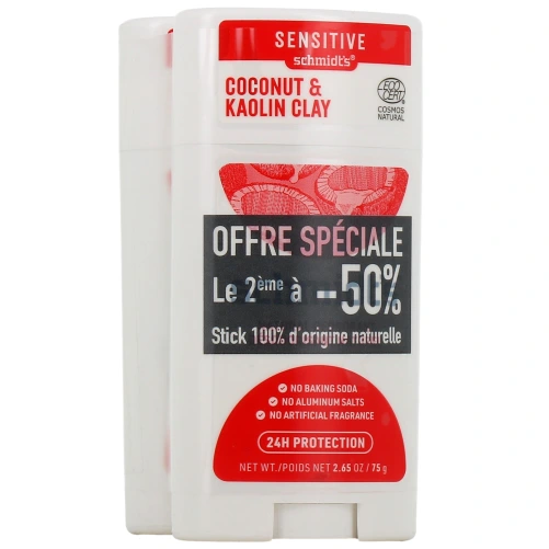 Schmidt's Déodorant Stick Peau Sensible