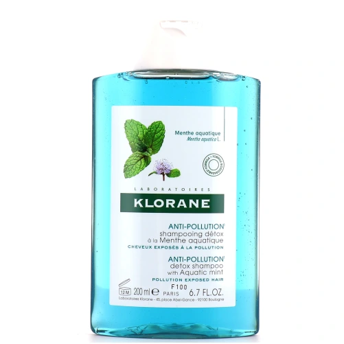 Klorane Shampooing Détox Menthe Aquatique Bio
