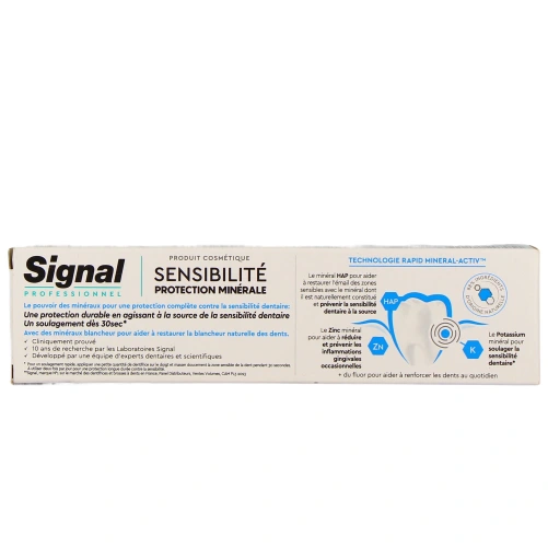 Signal Dentifrice Sensibilité Protection Minérale