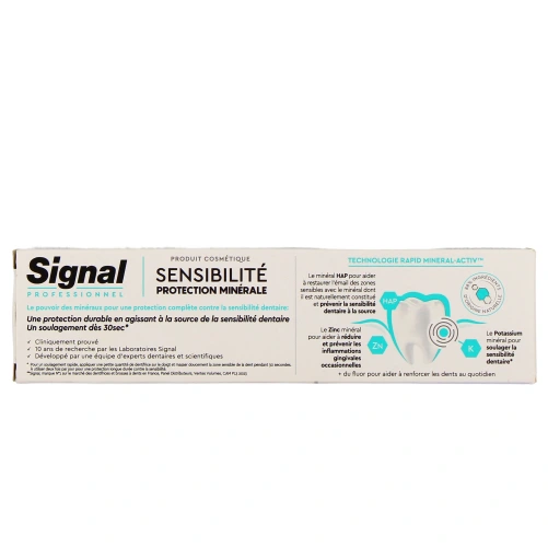 Signal Dentifrice Sensibilité Protection Minérale