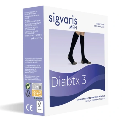 Sigvaris Diabtx3 Chaussettes Classe 3