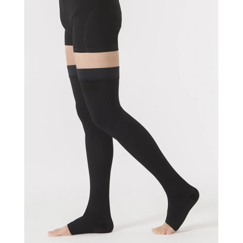 Sigvaris Dynaven Homme Fin Bas Auto-fixants Pieds Ouverts Classe 2