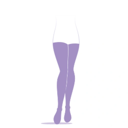 Sigvaris Essentiel Semi Transparent Bas Auto-Fixant Classe 1