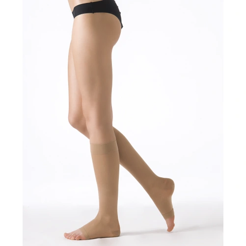 Sigvaris Essentiel Semi Transparent Chaussettes Pied Ouvert Classe 3