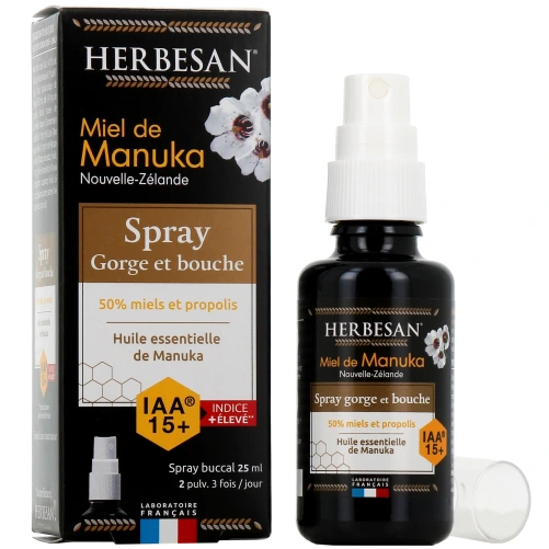 Spray Gorge et Bouche Miel de Manuka IAA 10+