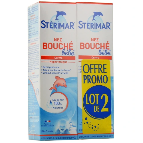 Stérimar Nez Bouché Bébé Spray Hypertonique Cuivre