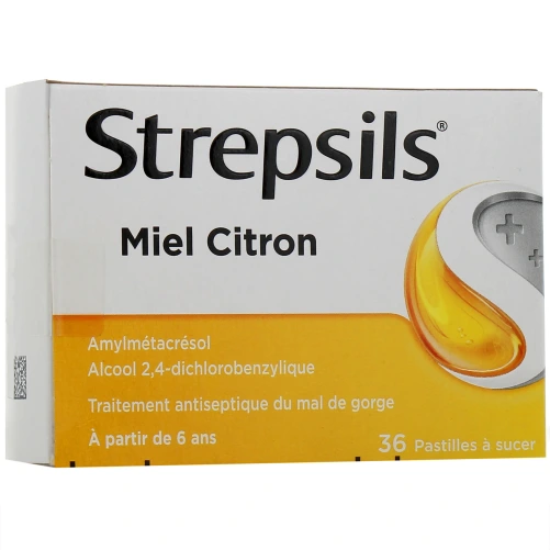 Strepsils pastilles miel citron