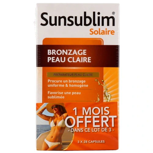 Sunsublim Bronzage Peau Claire