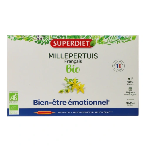 Super Diet Millepertuis Bio 20 ampoules
