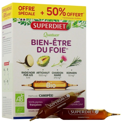 Super Diet Quatuor Bien-Être du Foie Bio