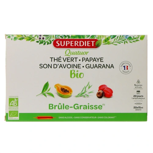 Super Diet Quatuor Brûle Graisse Bio