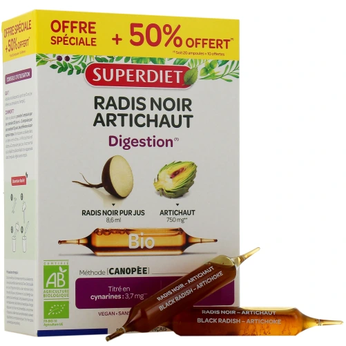 Super Diet Radis Noir Artichaut Bio