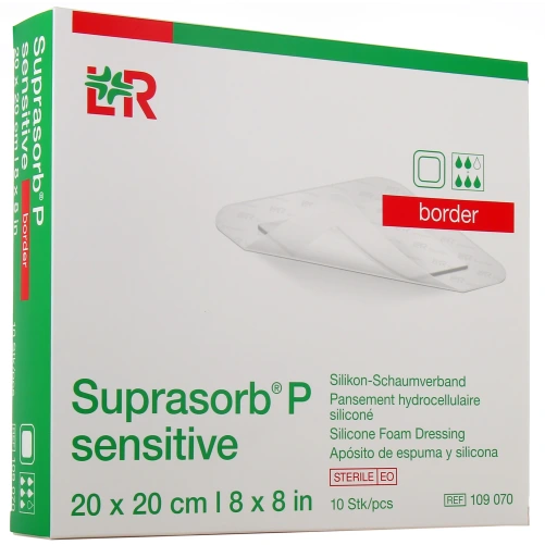 Suprasorb P Sensitive Pansements Hydrocellulaires siliconés