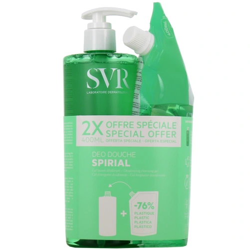 SVR Spirial Déo douche Gel lavant déodorant