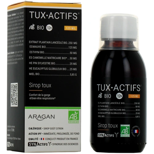 Synactifs Tux Actifs Sirop Toux Bio 12+